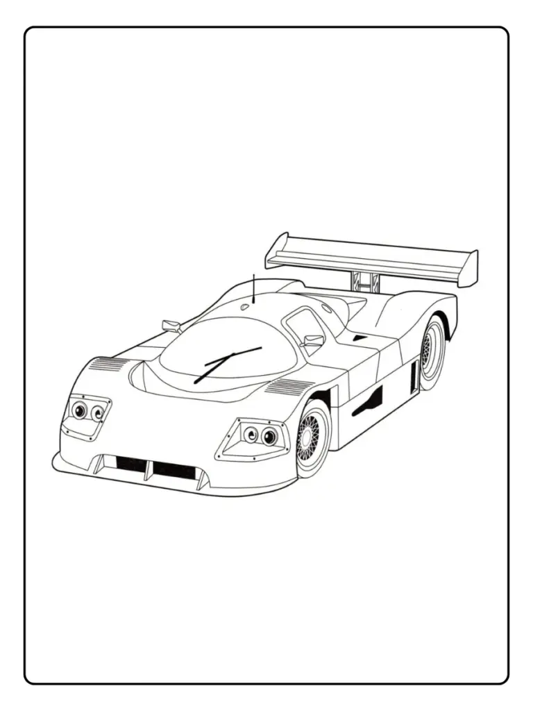 Coloriage Voiture De Sport Pdf