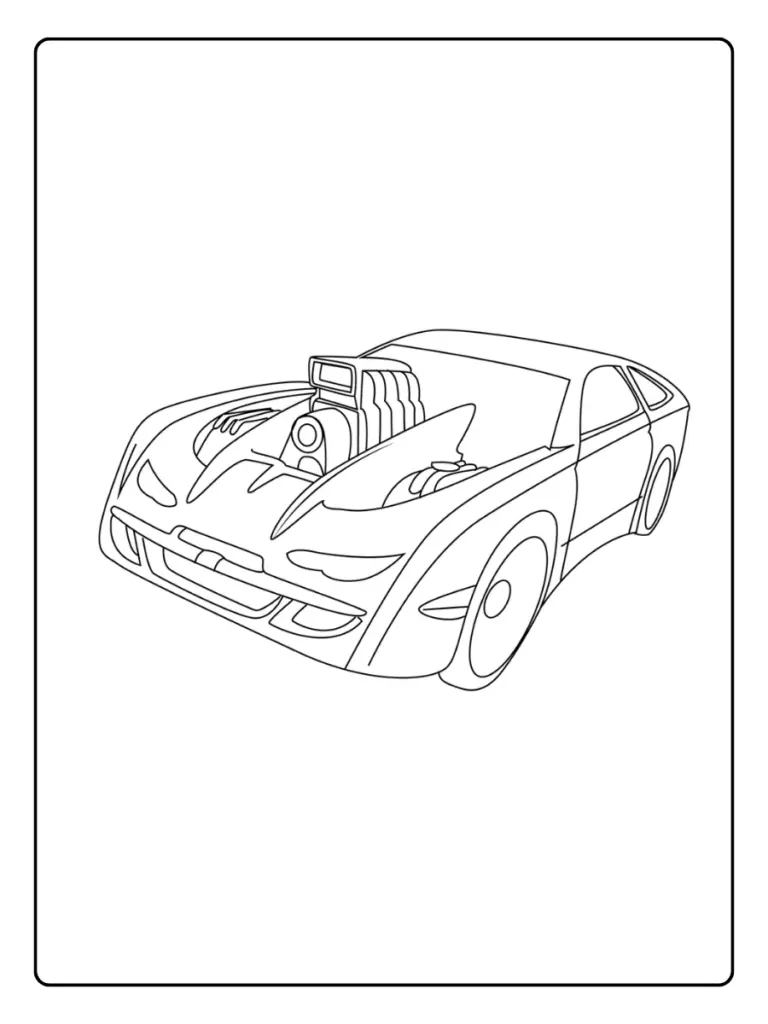 Coloriage Voiture Hot Wheels Gratuit A Imprimer