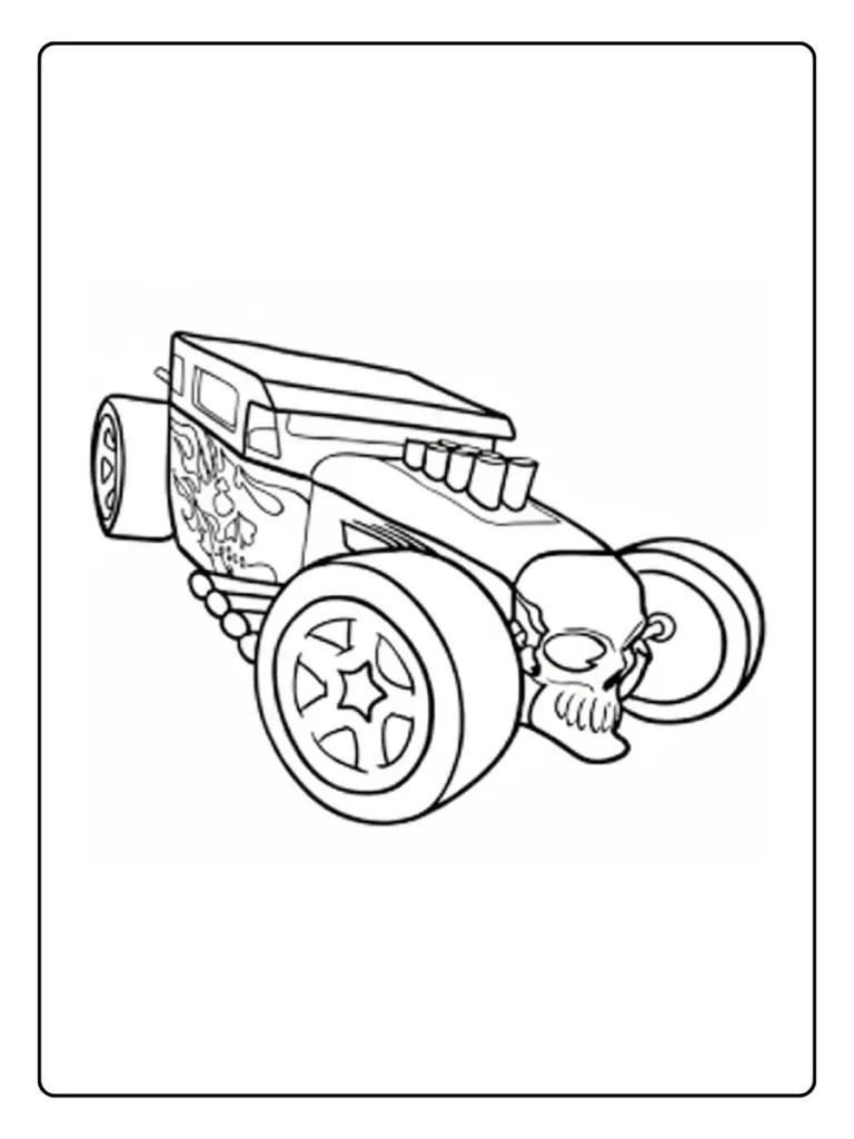 Coloriage Voiture Hot Wheels Pdf