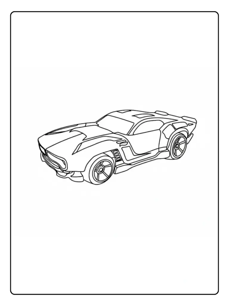 Coloriage Voiture Hot Wheels Pour Enfant