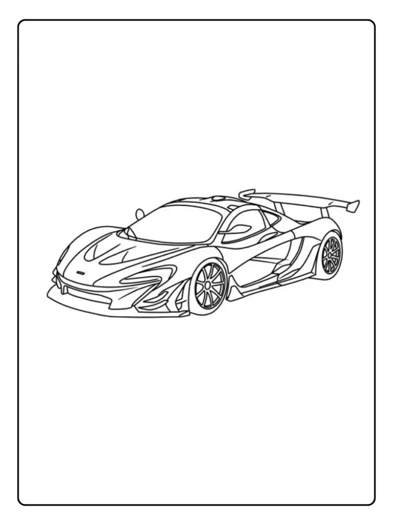 Coloriage Voiture Sportive A Imprimer