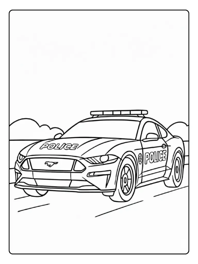 Coloriages Voiture De Police