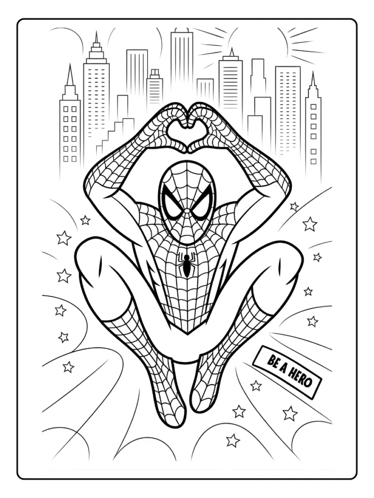 Kawaii Coloriage Spiderman