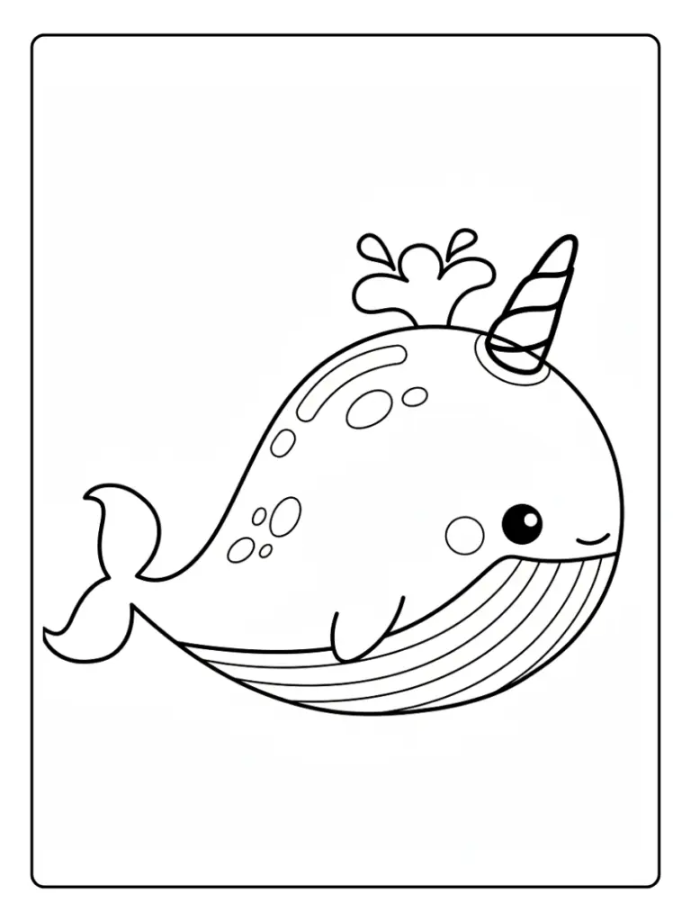 Coloriage Baleine Licorne (14)