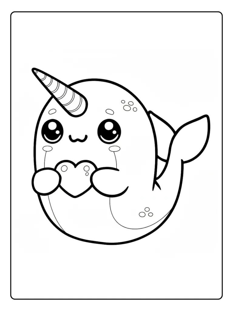 Coloriage Baleine Licorne (4)
