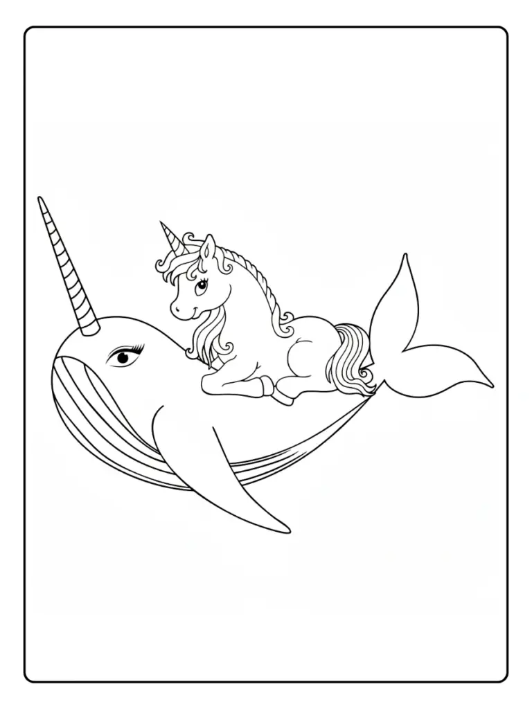 Coloriage Baleine Licorne (6)