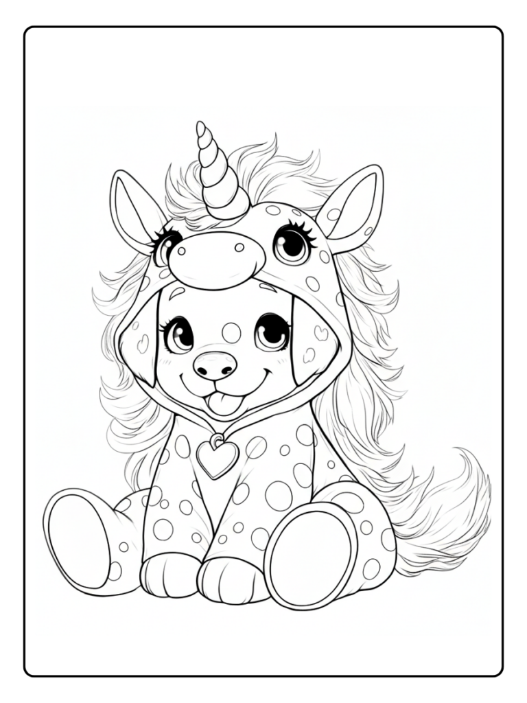 Coloriage Chien Licorne (12)