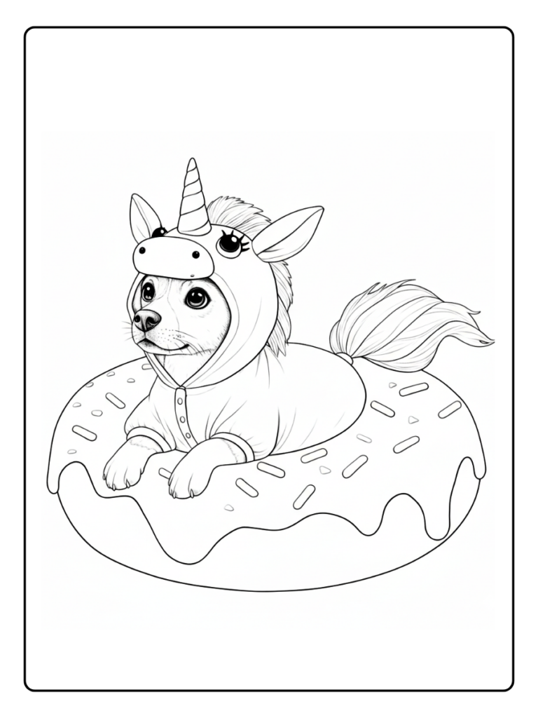 Coloriage Chien Licorne (13)