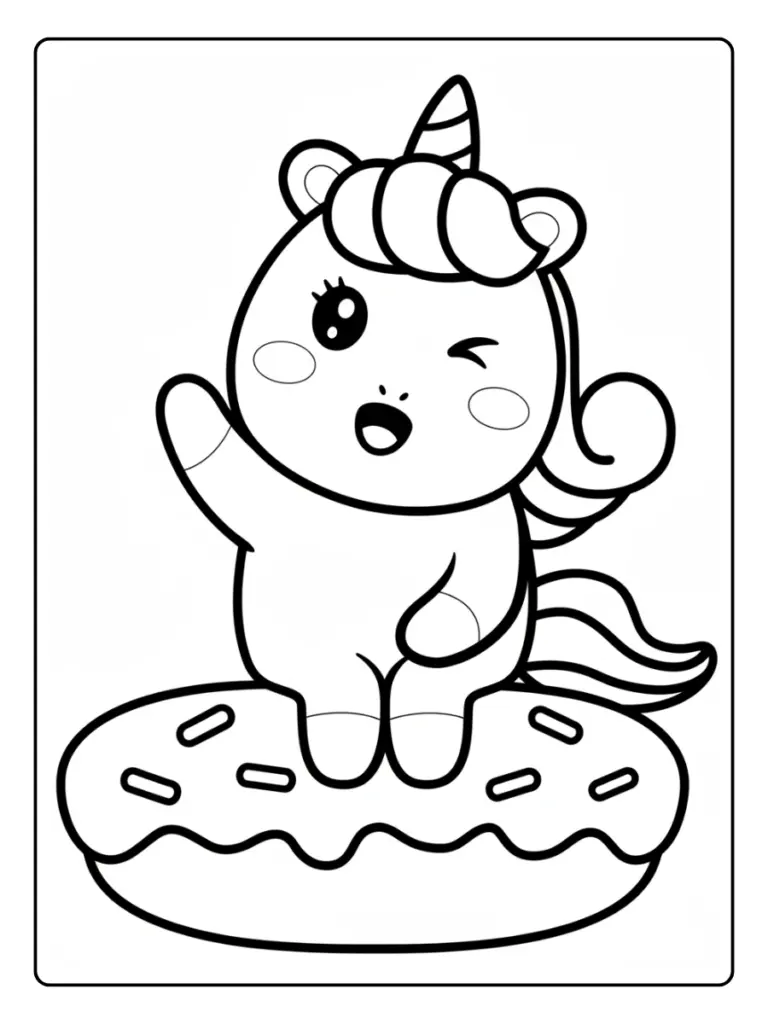 Coloriage Donuts Licorne (10)