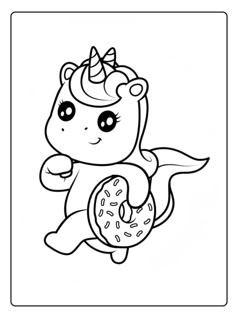 Coloriage Donuts Licorne (11)