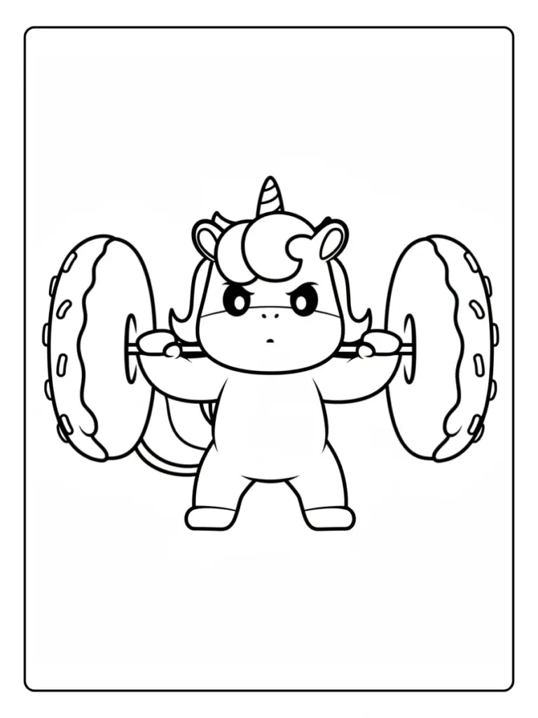 Coloriage Donuts Licorne (14)