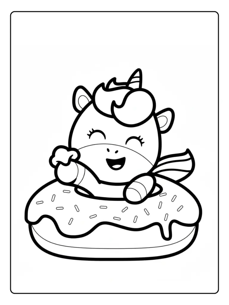 Coloriage Donuts Licorne (6)