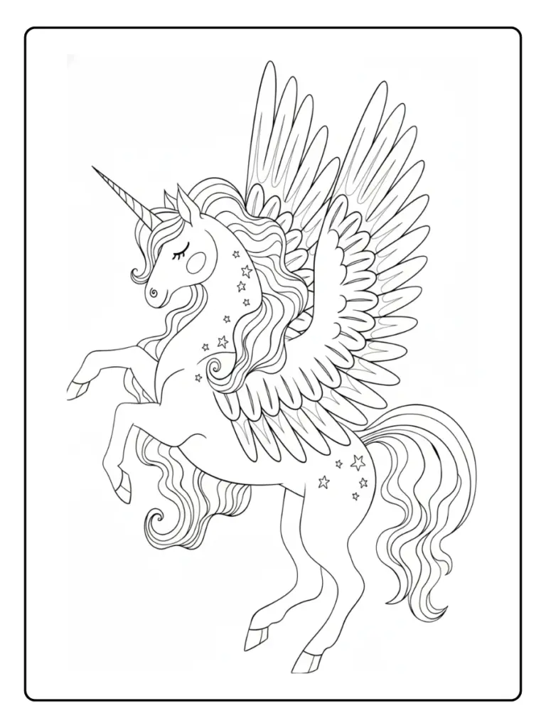 Coloriage Fée Licorne (10)