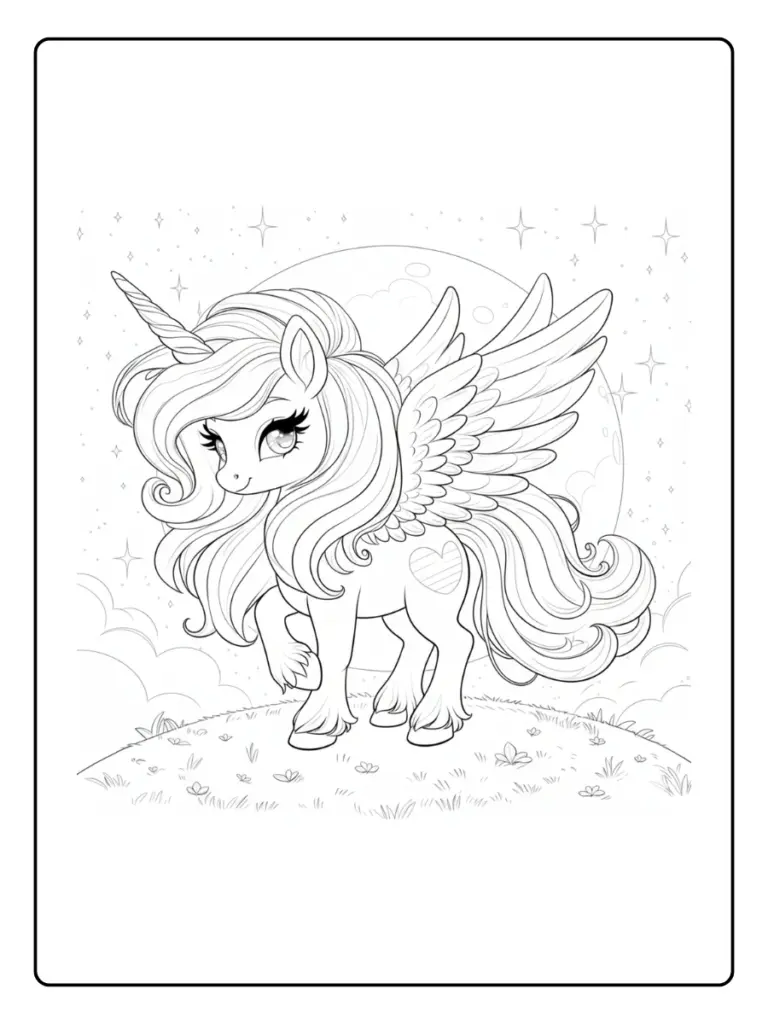 Coloriage Fée Licorne (7)