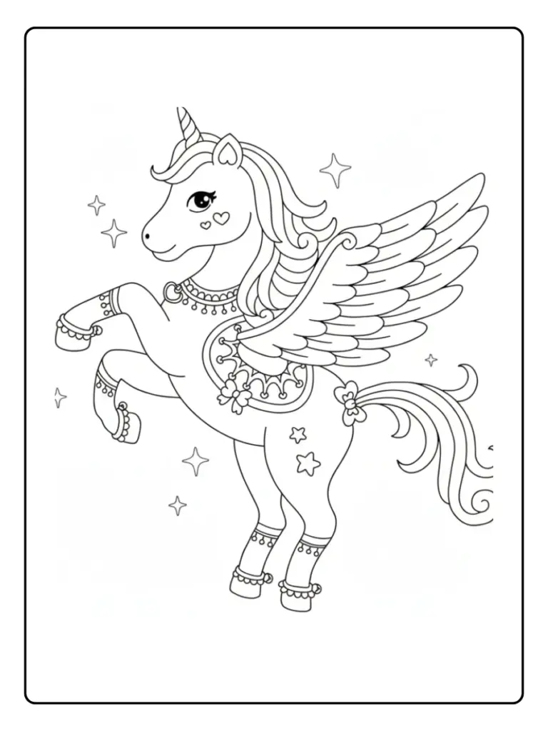 Coloriage Fée Licorne (9)