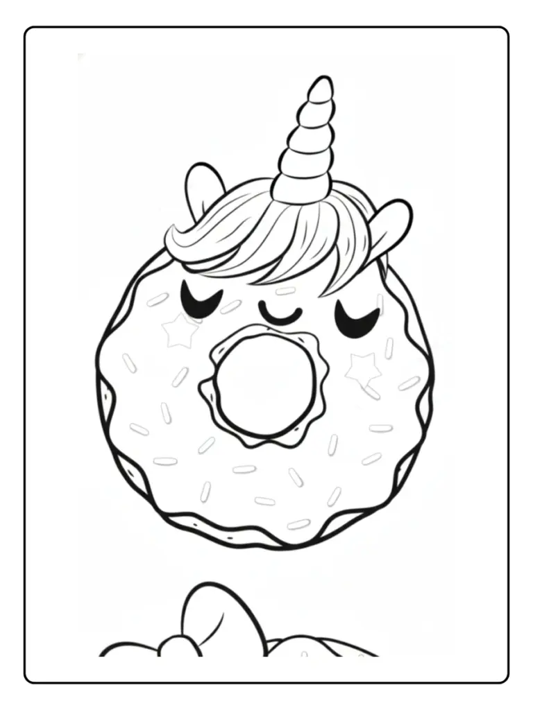 Coloriage Gâteau Licorne (13)