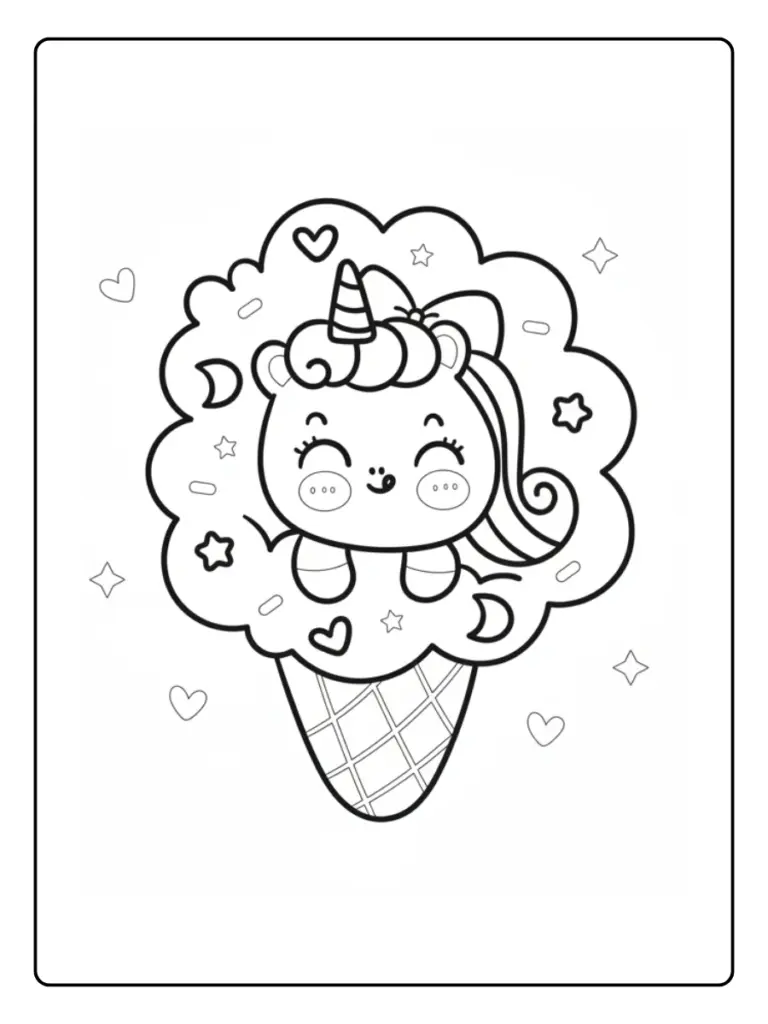 Coloriage Glace Licorne (1)