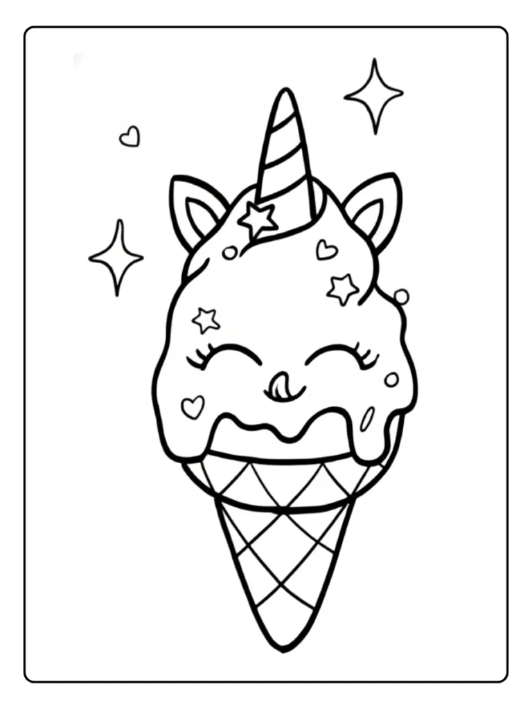 Coloriage Glace Licorne (6)