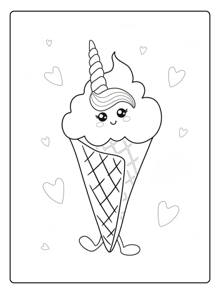 Coloriage Glace Licorne (8)