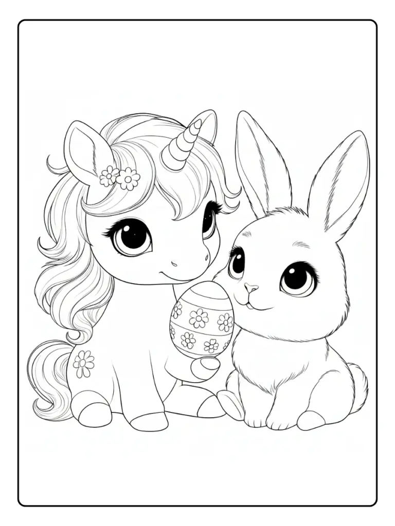 Coloriage Lapin Licorne (11)