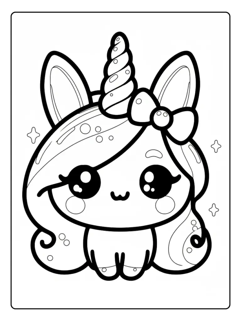 Coloriage Lapin Licorne (3)