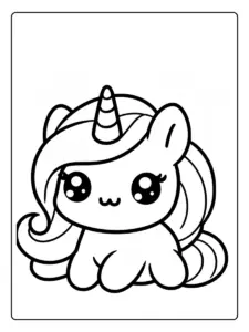Coloriage Licorne