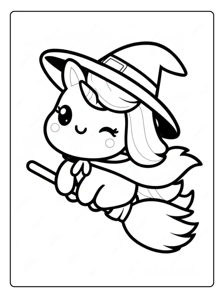 Coloriage Licorne Halloween (10)