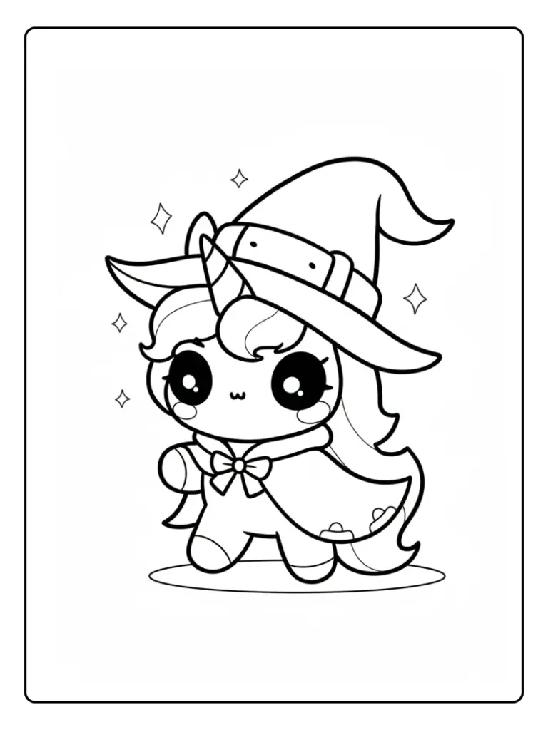 Coloriage Licorne Halloween : 50+ Dessins Gratuits à Imprimer