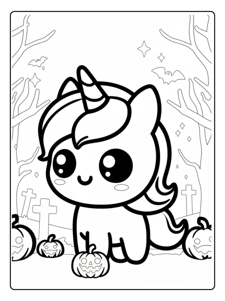 Coloriage Licorne Halloween (12)