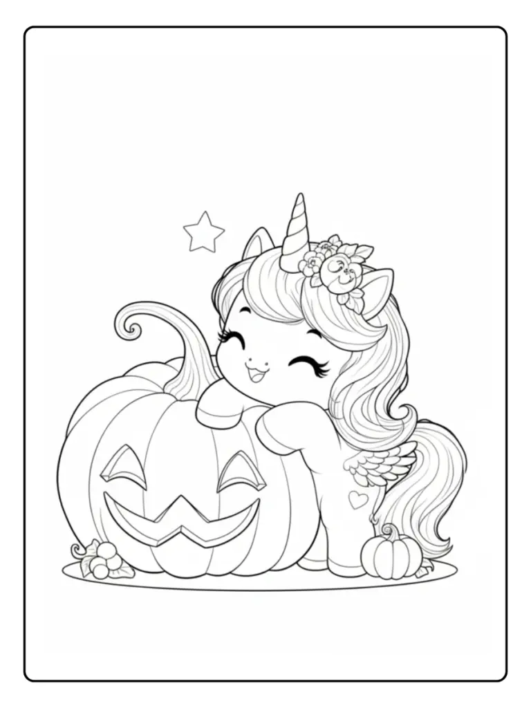 Coloriage Licorne Halloween (14)