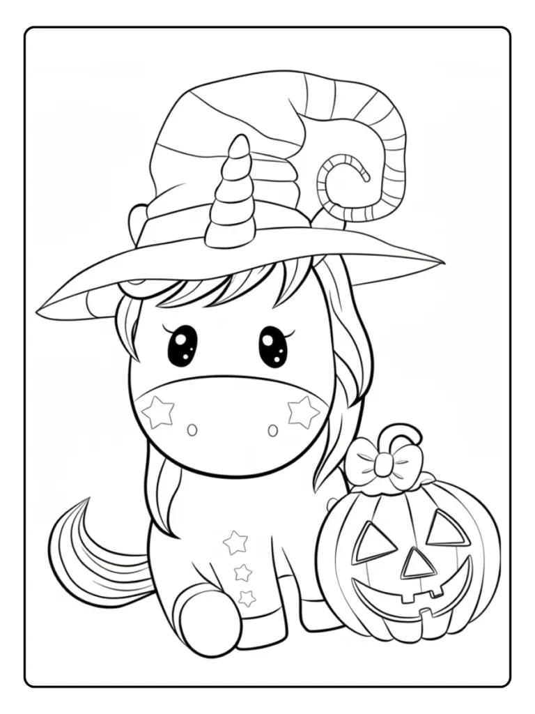 Coloriage Licorne Halloween (9)