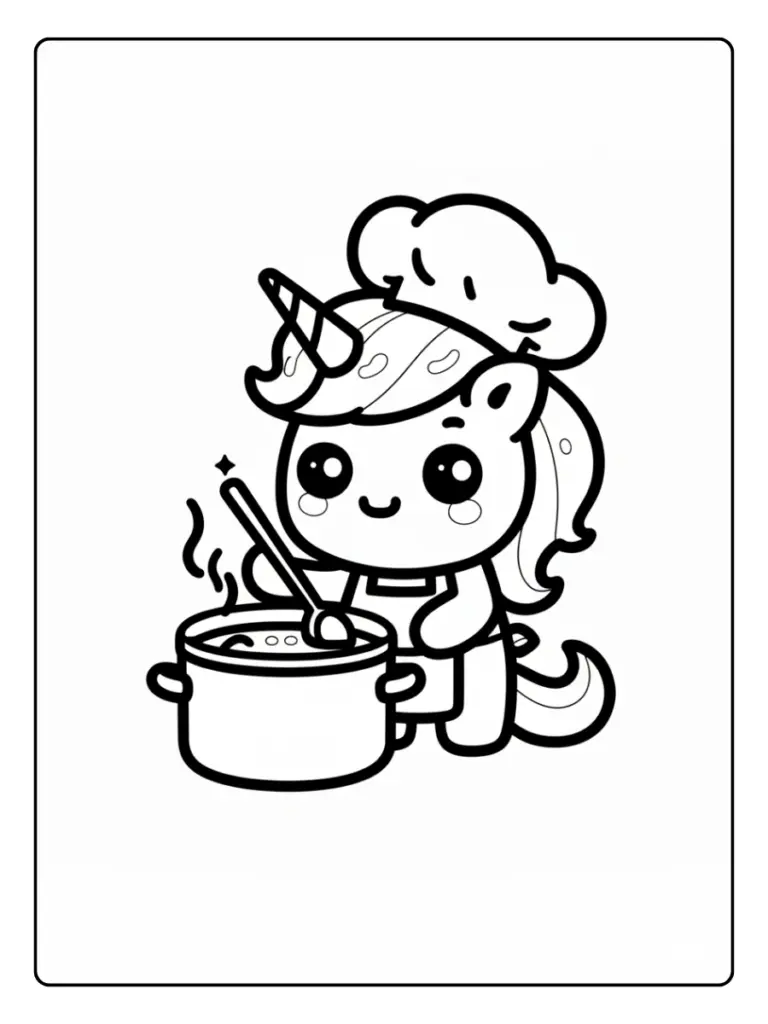 Coloriage Licorne Kawaii (12)