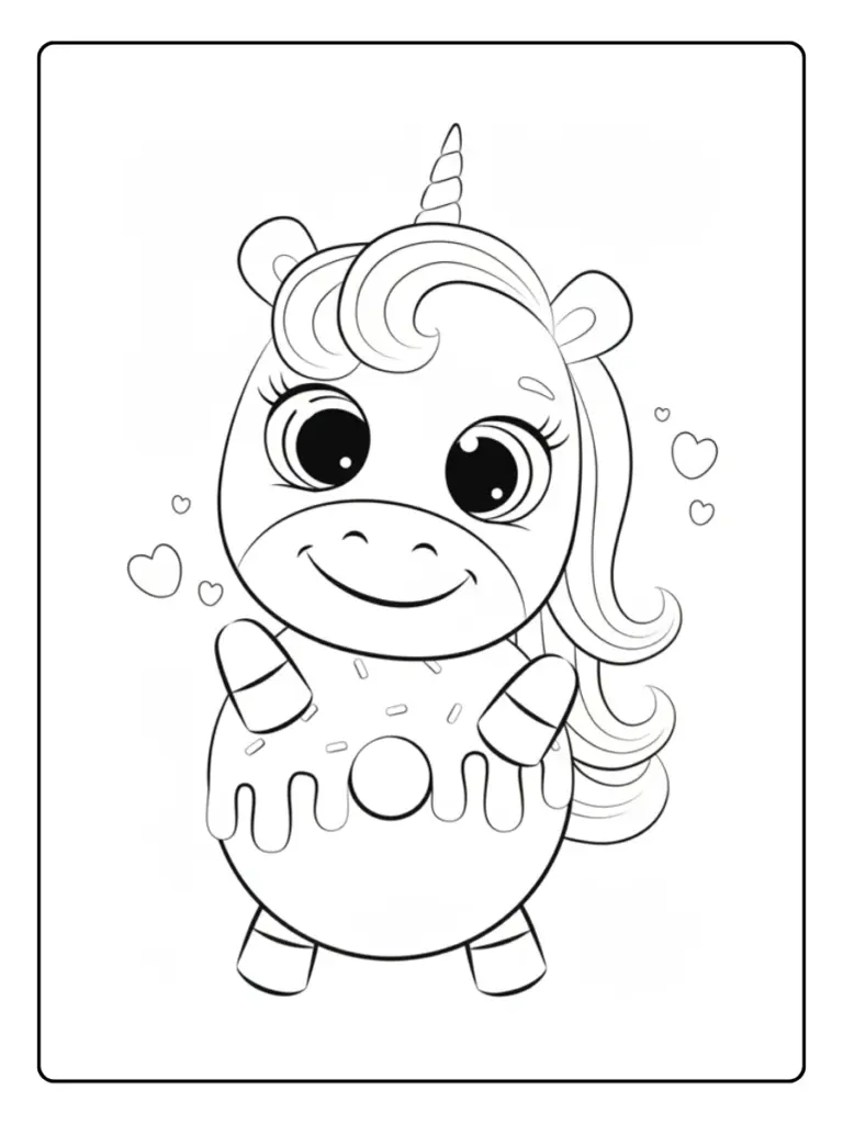 Coloriage Licorne Kawaii (13)