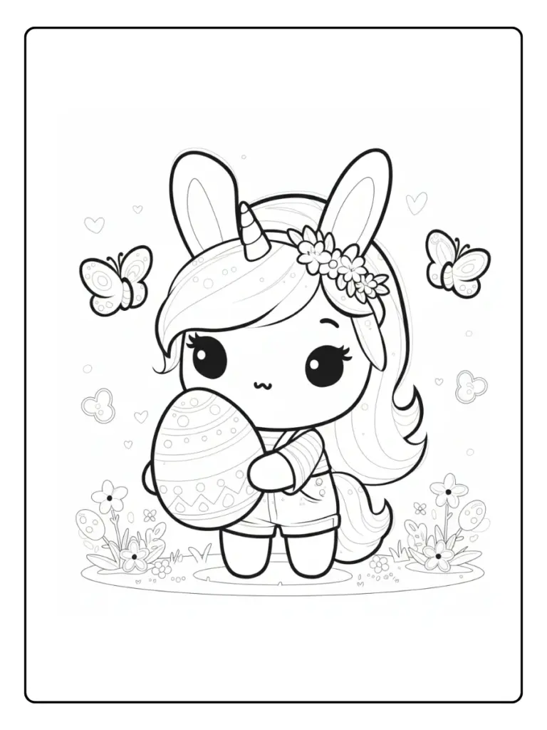 Coloriage Licorne Kawaii (6)