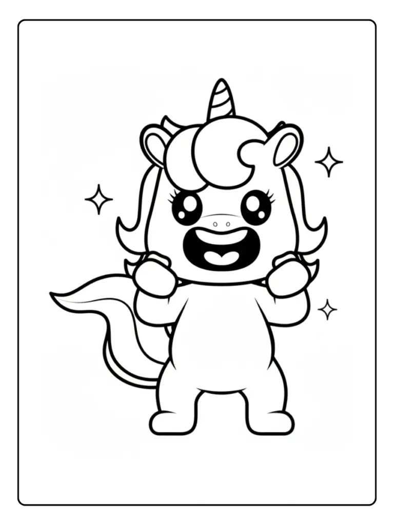 Coloriage Licorne Kawaii : 50+ Dessins Gratuits à Imprimer !