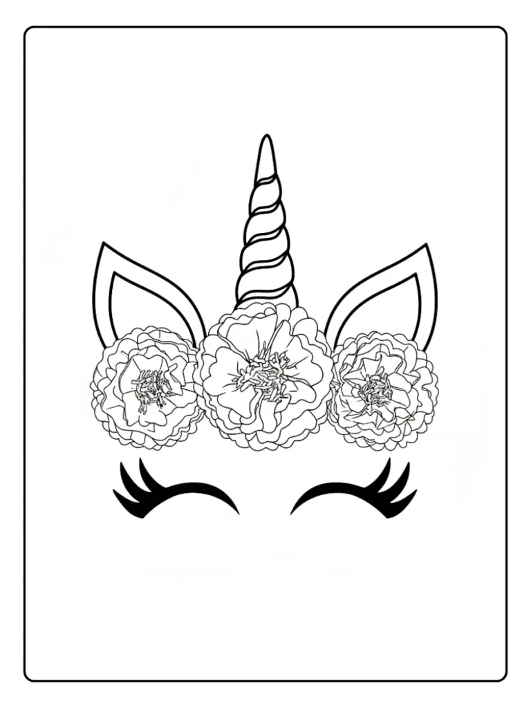Coloriage Masque Licorne (10)