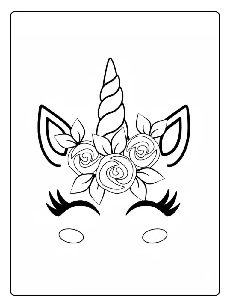 Coloriage Masque Licorne (11)
