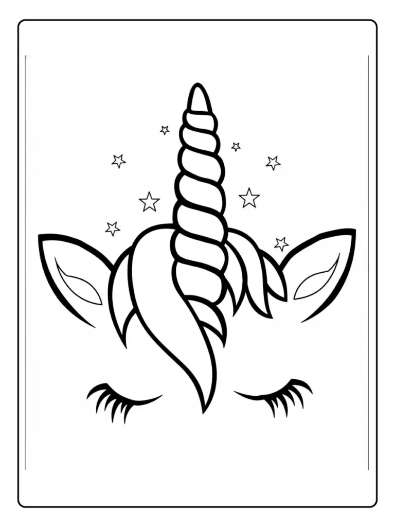 Coloriage Masque Licorne (12)