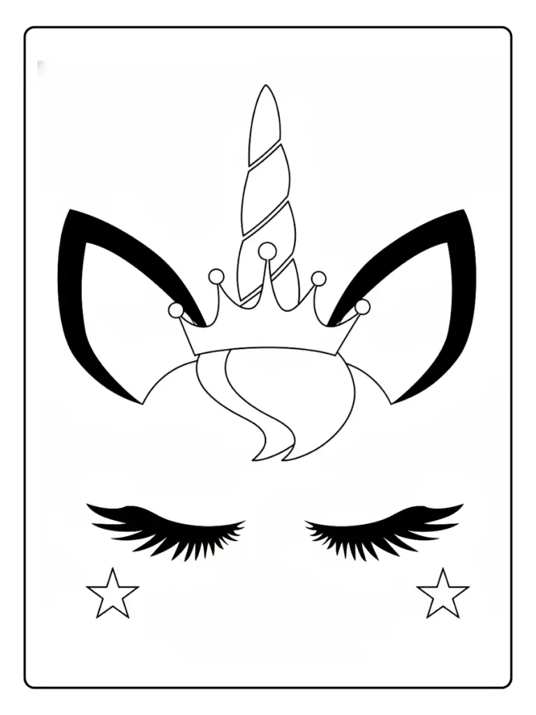 Coloriage Masque Licorne (13)