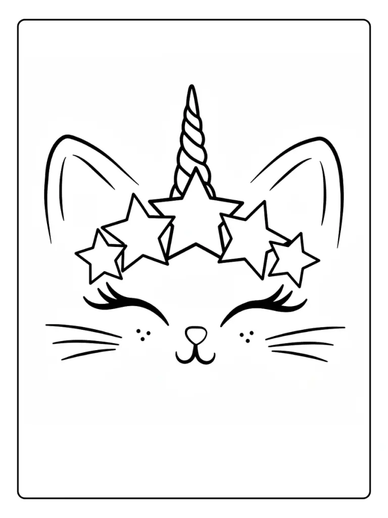 Coloriage Masque Licorne (6)