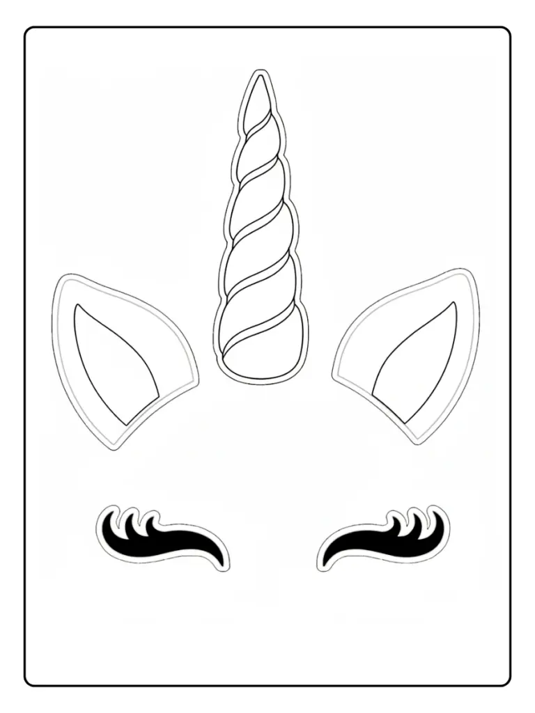 Coloriage Masque Licorne (7)