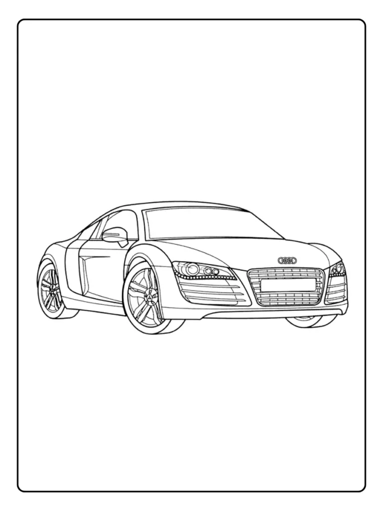 Coloriage Voiture Audi (1)