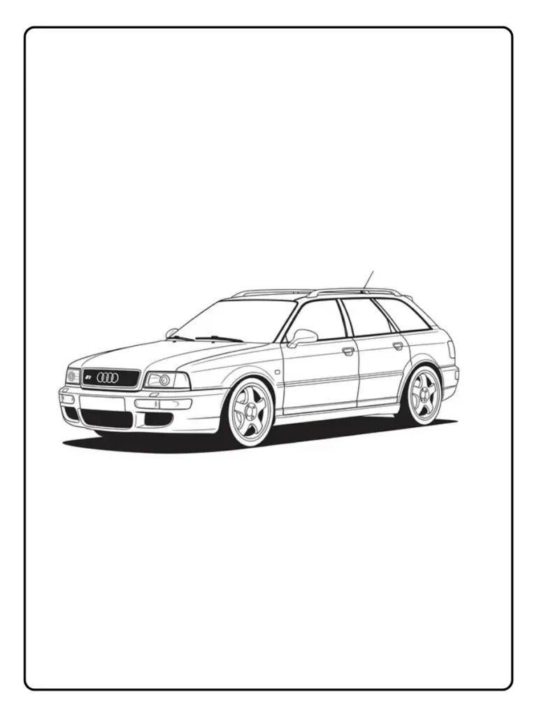 Coloriage Voiture Audi (10)