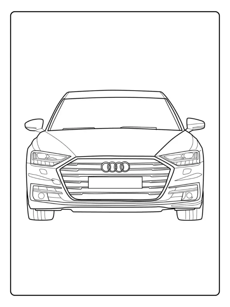 Coloriage Voiture Audi (12)