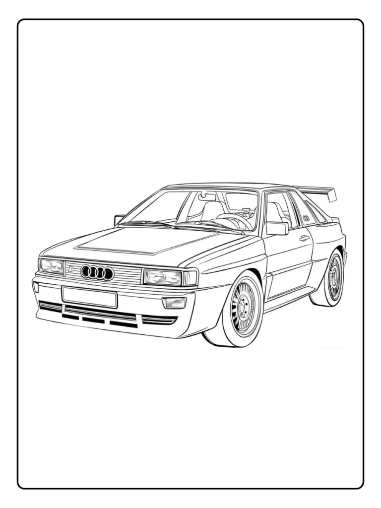 Coloriage Voiture Audi (14)