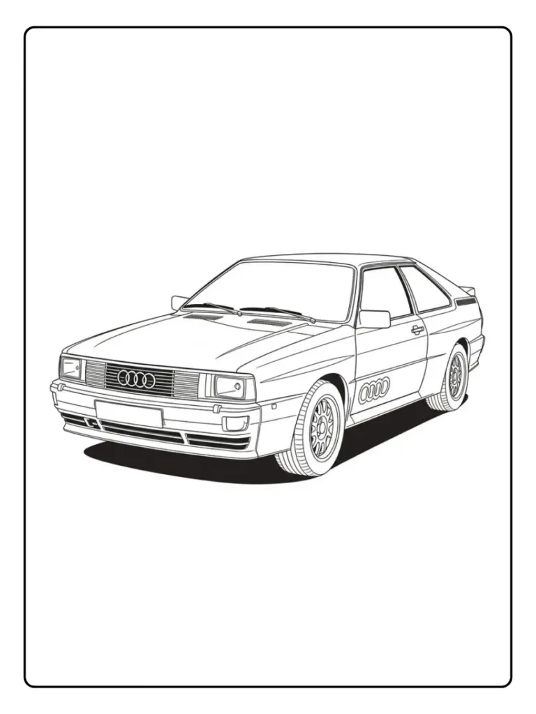 Coloriage Voiture Audi (15)