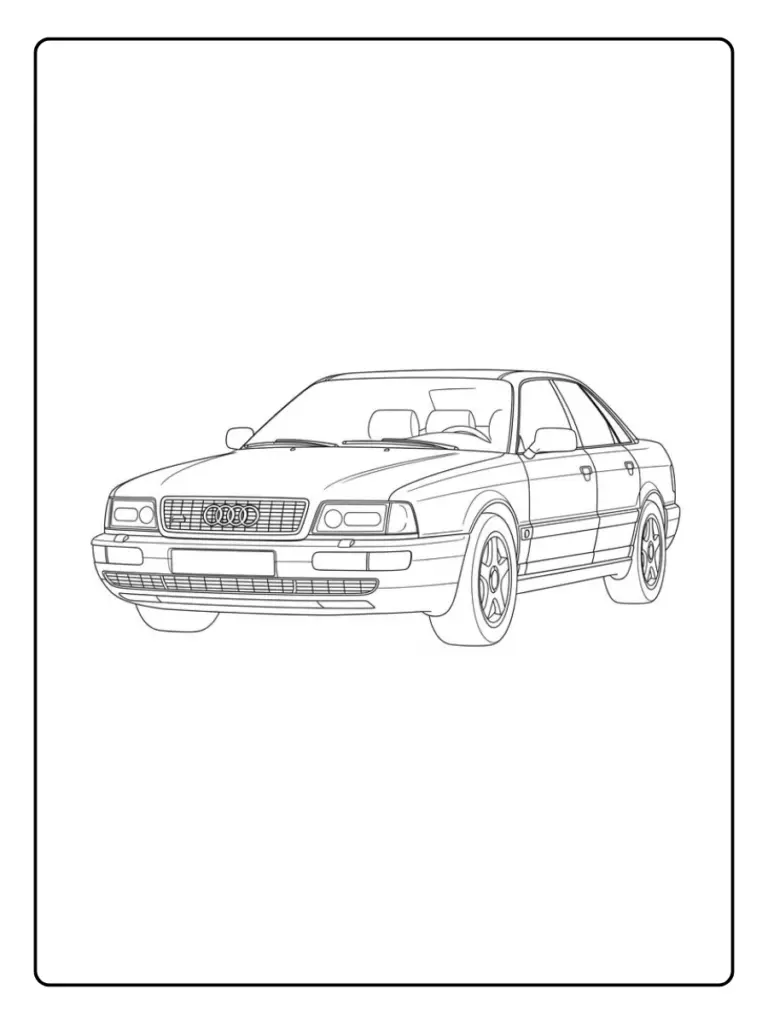 Coloriage Voiture Audi (2)