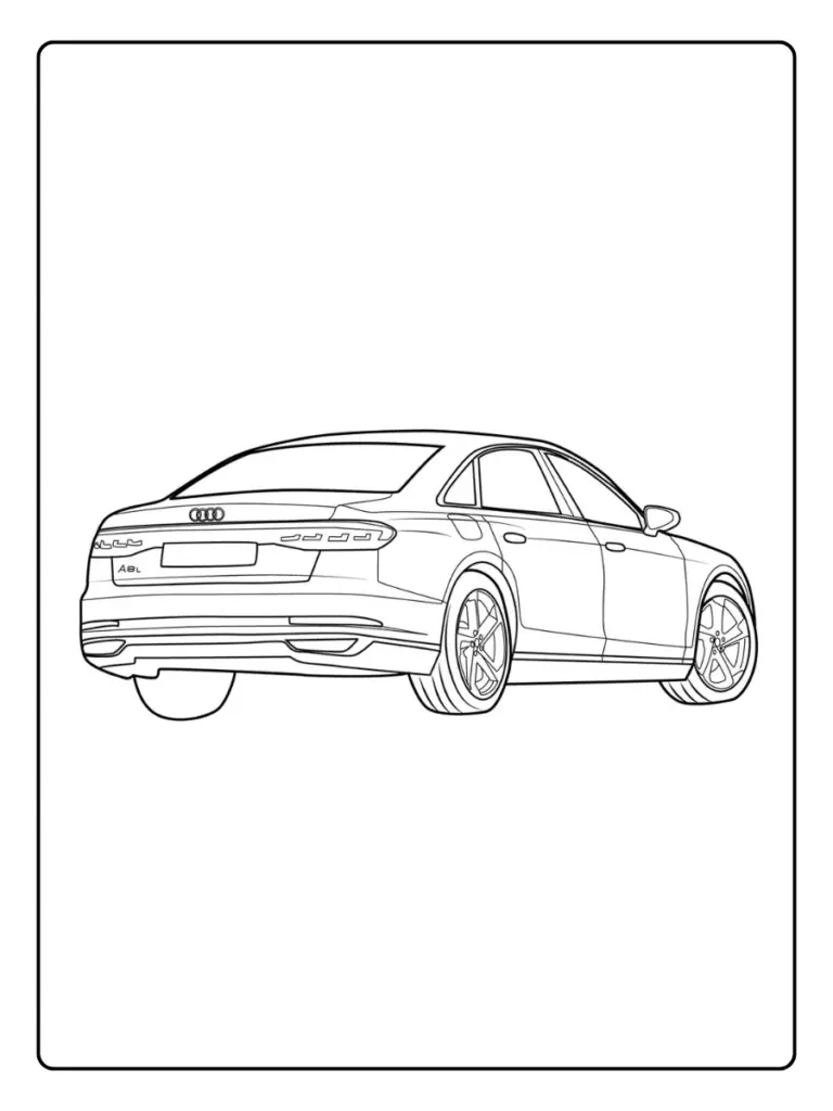 Coloriage Voiture Audi (3)