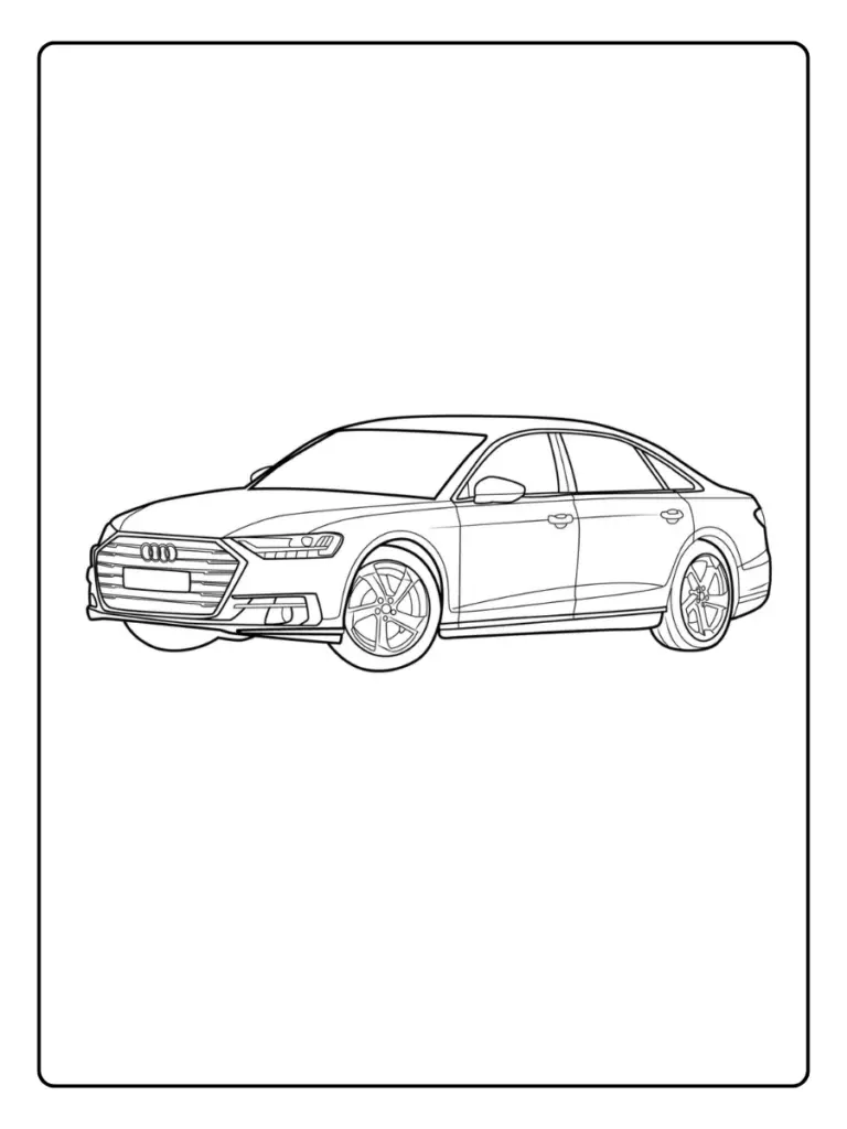 Coloriage Voiture Audi (5)