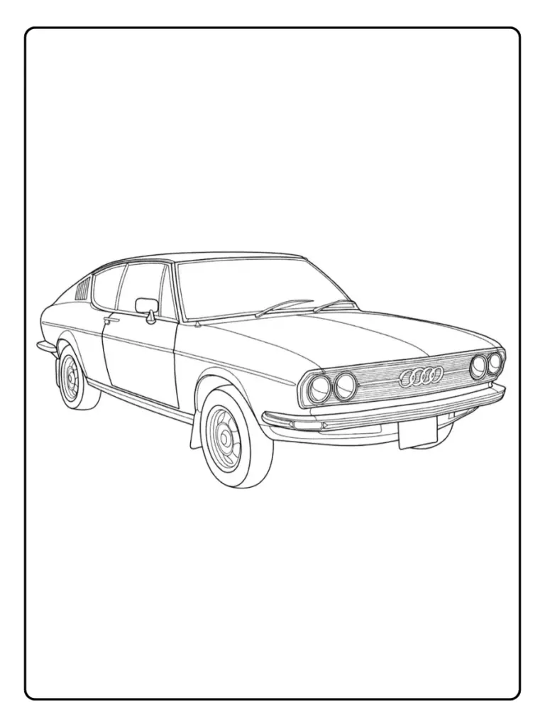 Coloriage Voiture Audi (6)